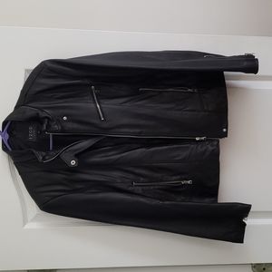 Izod black leather jacket